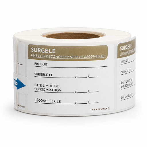 Etiquette permanente pour surgelés - 7 cm x 4 cm - 250 unités