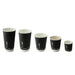 Gobelet carton double paroi marron foncé - 230 ml - Ø 8 cm - H 9,1 cm - 25 unités