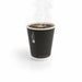 Gobelet carton double paroi noir sans plastique - 350 ml - Ø 9 cm - H 11 cm - 25 unités
