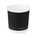 Gobelet carton double paroi noir sans plastique - 120 ml - Ø 6,2 cm - H 6,2 cm - 25 unités