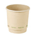 Gobelet carton fibre de bambou double paroi sans plastique - 120 ml - Ø 6,2 cm - H 6,2 cm - 25 unités