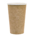 Gobelet Blanc Imprimé Kraft - 450 ml - 9 cm x 6 cm x 13.4 cm - 50 unités