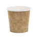 Gobelet carton blanc imprimé kraft - 120 ml - Ø 6,2 cm - H 6 cm - 100 unités