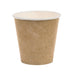 Gobelet carton blanc imprimé kraft - 180 ml - Ø 7,2 cm - H 8 cm - 50 unités