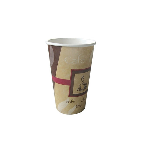 Gobelet carton décor "Passion" - 450 ml - Ø 9 cm - H 16 cm - 50 unités