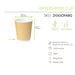 Gobelet carton double paroi beige "Rippley" - 120 ml - Ø 6,2 cm - H 6 cm - 50 unités