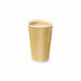 Gobelet carton double paroi beige "Rippley" - 120 ml - Ø 6,2 cm - H 6,2 cm - 50 unités