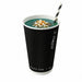 Gobelet carton double paroi noir sans plastique "Rippley" - 460 ml - Ø 9 cm - H 13,6 cm - 25 unités