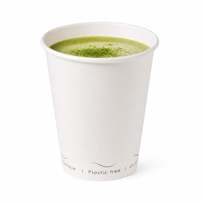 Gobelet carton blanc sans plastique "Eden" - 350 ml - Ø 9 cm - H 11 cm - 50 unités