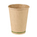 Gobelet carton kraft sans plastique "Zen" - 350 ml - Ø 9 cm - H 11 cm - 50 unités