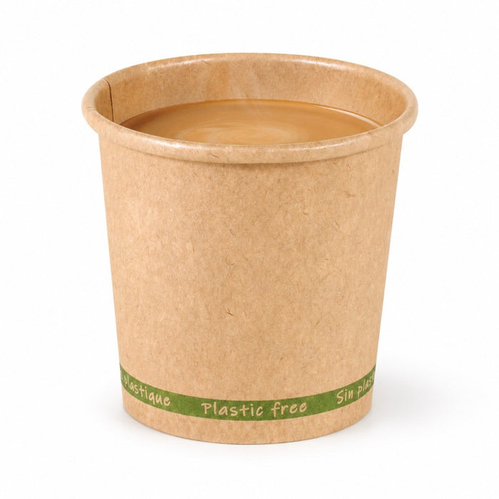 Gobelet carton kraft sans plastique "Zen" - 90 ml - Ø 6,2 cm - H 6 cm - 50 unités