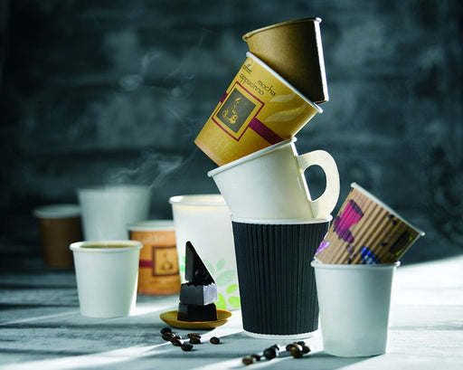 Gobelet carton kraft "Zen" - 470 ml - Ø 9 cm - H 13,7 cm - 50 unités