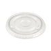 Couvercle PET transparent plat - Ø 7,8 cm - H 1 cm - 100 unités