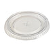 Couvercle PET transparent plat - Ø 9,8 cm - H 1 cm - 100 unités