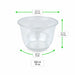 Pot à dessert en plastique PET - 300 ml - Ø 9,5 cm - H 7,9 cm - 50 unités