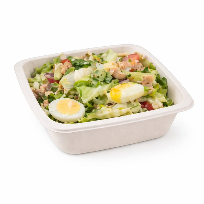 Barquette scellable pulpe laminée PLA "gastronorme" 1/6 850 ml 17,6 cm x 16,2 cm x 4,5 cm - 100 unités