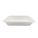 Barquette scellable blanche en pulpe de canne 1300ml 22,7 cm x 17,8 cm H 4,5 cm - 50 unités