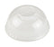 Couvercle PLA transparent dôme avec trou - Ø 9,6 cm - H 5 cm - 50 unités