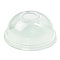 Couvercle PLA transparent dôme avec trou - Ø 9,2 cm - H 4 cm - Compatible avec 210GPLA270F, 210GPLA420F - 100 unités