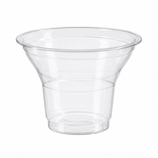 Pot à dessert en plastique PLA transparent - 90 ml - Ø 7,6 cm - H 5,7 cm - 50 unités