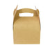 Boite pâtissière haute carton kraft avec poignée - 11 cm x 10 cm x 6 cm - 50 unités