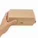 Boîte kebab carton kraft taille S - 23,5 cm x 13,7 cm x 8 cm - 50 unités