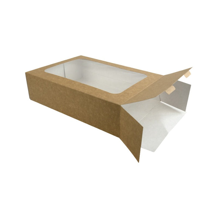 Etui en carton kraft pour plateau repas 31 cm x 22,3 cm H 8,3 cm - 100 unités
