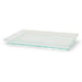Elément de plateau réutilisable plastique vert transparent "Klarity" 18 x 13 cm - 50 unités