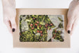 Boîte "Kray" carrée carton brun avec couvercle à fenêtre - 350 ml - 11,5 cm x 11,5 cm x 4 cm - 25 unités