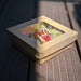 Boîte "Kray" carrée carton brun avec couvercle à fenêtre - 350 ml - 11,5 cm x 11,5 cm x 4 cm - 25 unités