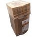 Boîte "Kray" carrée carton brun avec couvercle à fenêtre - 350 ml - 11,5 cm x 11,5 cm x 4 cm - 25 unités