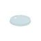 Couvercle PS blanc plat avec trou - Ø 6,2 cm - 100 unités