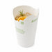 Gobelet carton à couvercle intégré - 375 ml - Ø 10,8 cm - H 10,5 cm - 25 unités