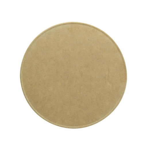 Couvercle plat brun en carton kraft - Ø 7,4 cm - H 0,8 cm - 50 unités