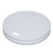 Couvercle carton blanc plat sans matière plastique - Ø 9 cm - 50 unités