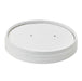 Couvercle carton blanc chaud et froid - Ø 9,7 cm - Compatible avec 210SOUP16 - 50 unités