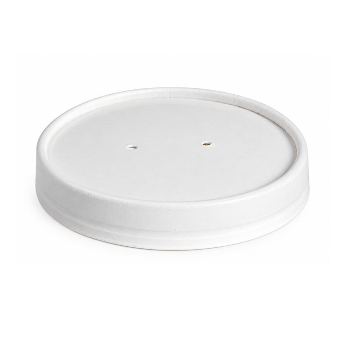 Couvercle carton blanc chaud et froid - Ø 7,4 cm - Compatible avec 210POB121, 210POB81, 210POC121N, 210POC81N, 210POCLA3 - 50 unités