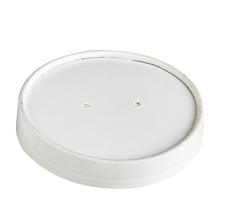 Couvercle carton blanc chaud et froid - Ø 7,4 cm - Compatible avec 210POB121, 210POB81, 210POC121N, 210POC81N, 210POCLA3 - 50 unités