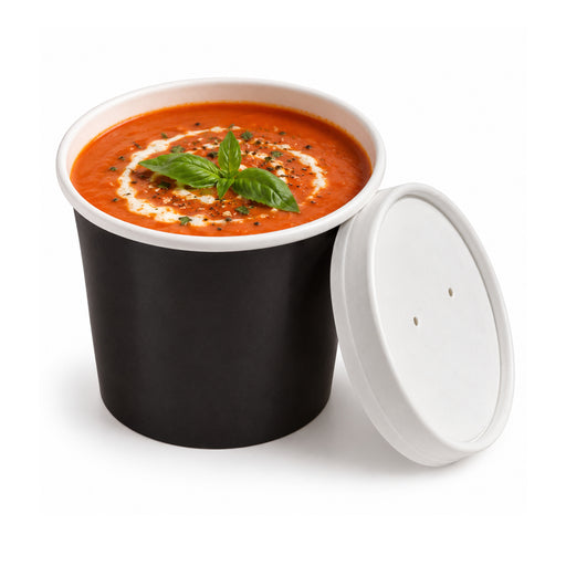 Couvercle carton blanc chaud et froid - Ø 7,4 cm - Compatible avec 210POB121, 210POB81, 210POC121N, 210POC81N, 210POCLA3 - 50 unités