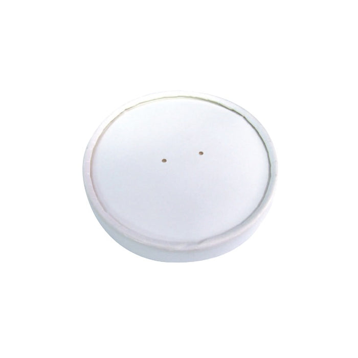 Couvercle carton blanc chaud et froid - Ø 9 cm - 50 unités