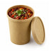 Couvercle carton kraft chaud et froid - Ø 9,8 cm - Compatible avec 210SOUP16, 210SOUP24, 210SOUPK17K - 50 unités