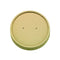 Couvercle carton naturel plat fibre de bambou sans matière plastique - Ø 18,5 cm - 45 unités