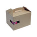 Boîte carton kraft avec poignée "Lunchgo" 30 cm x 20 cm x 17,5 cm - 25 unités