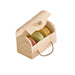 Boîte mini buche bois pour 3 macarons 11 x 8 x 5,5 cm - 100 unités