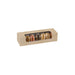 Boîte carton brun 7 macarons avec fenêtre PLA - 21,5 cm x 6,8 cm x 4,8 cm - 50 unités