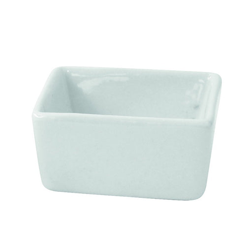 Mini bol cube en porcelaine blanche 6 cm x 6 cm x 5,3 cm - 4 unités