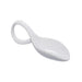 Mini cuillère en porcelaine blanche 11,8 x 4,1 x 3 cm - 4 unités