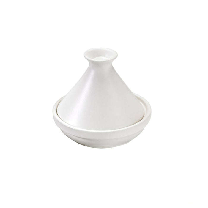 Mini tajine en porcelaine blanche - Ø 9 cm - H 8 cm - 4 unités