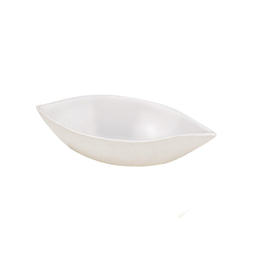 Mise en bouche blanche en pulpe Wave - 11 cm x 5,2 cm x 2,5 cm - 30 unités
