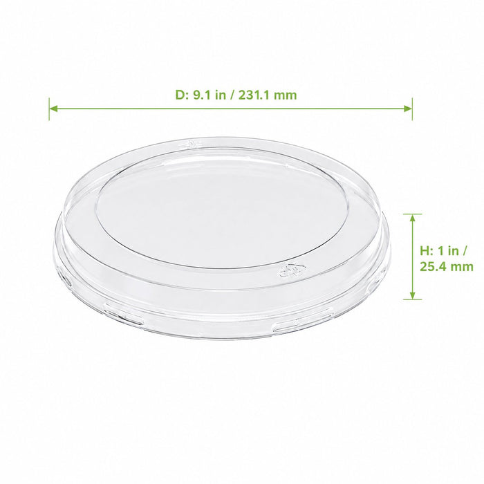 Couvercle PET anti-buée pour moule de cuisson - Ø 23 cm - Compatible avec 210MCTO240 - dimensions